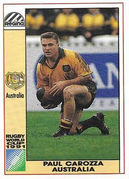 1991 Regina Rugby World Cup #3 Paul Carozza Front